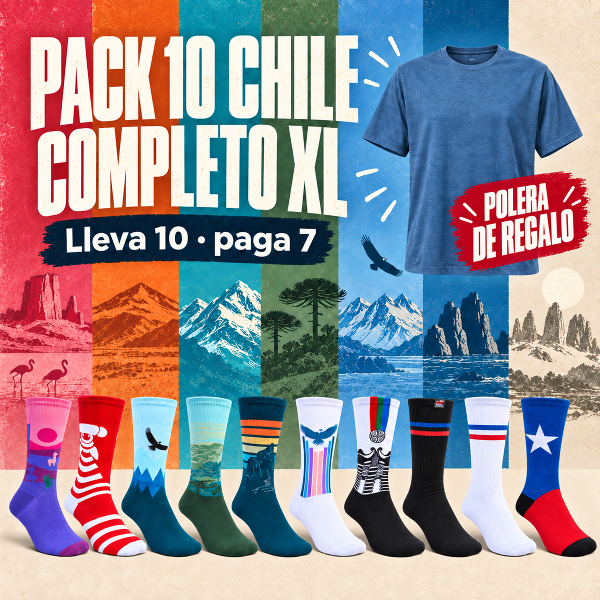 Pack 10 Chile Completo XL
