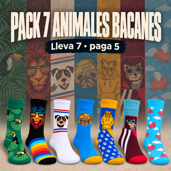 Pack 7 Animales Bacanes - Lleva 7, paga 5
