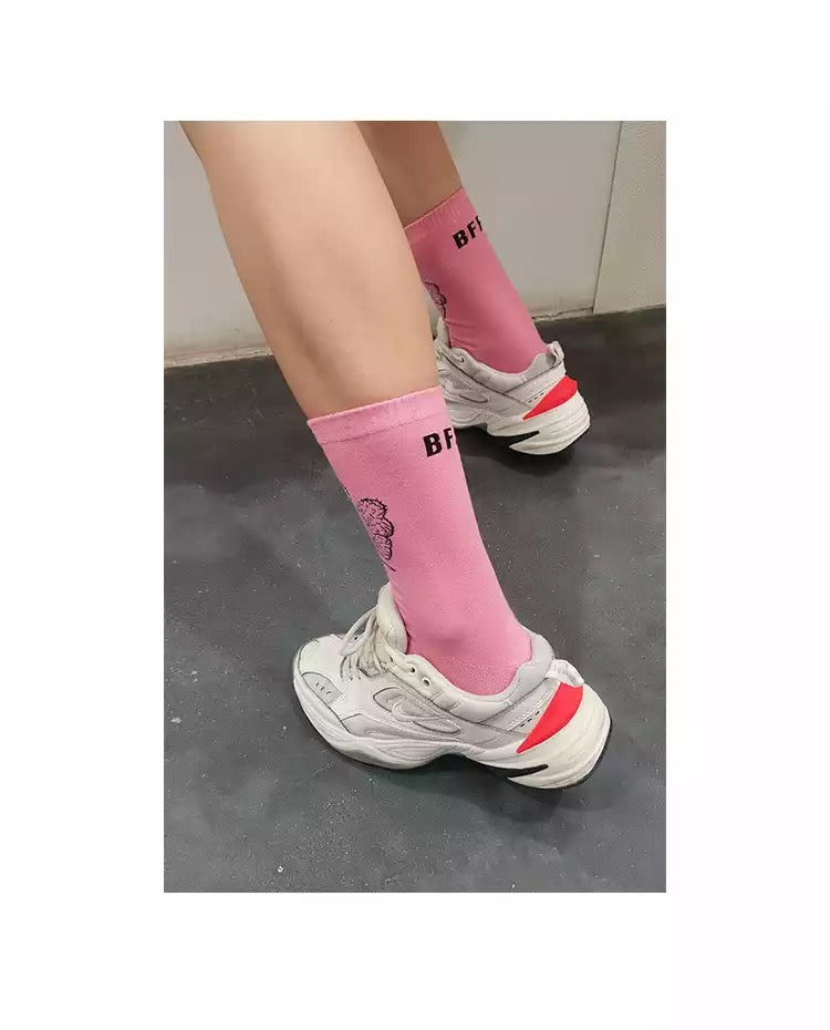 KAWS PINK PINK    Calcetines Bacanes