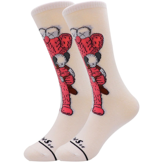 KAWS BLANCO PINK    Calcetines Bacanes