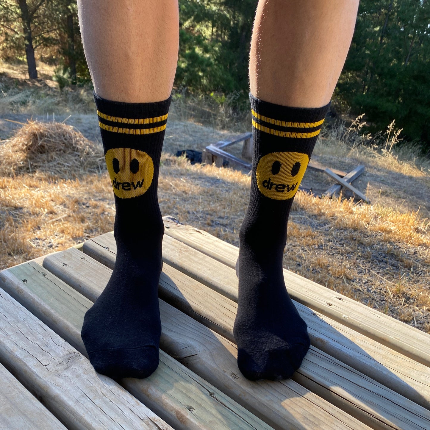 HAPPY SMILE BLACK   Calcetines Bacanes