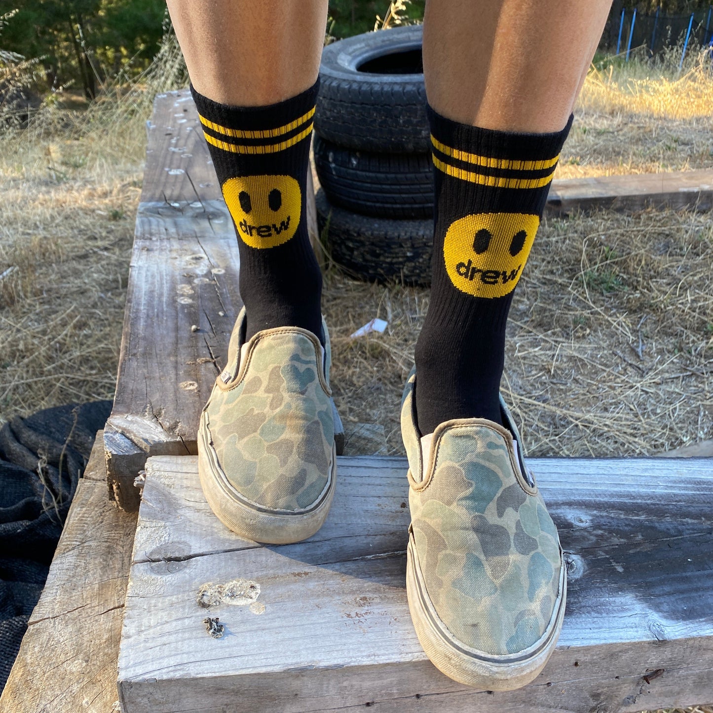 HAPPY SMILE BLACK   Calcetines Bacanes