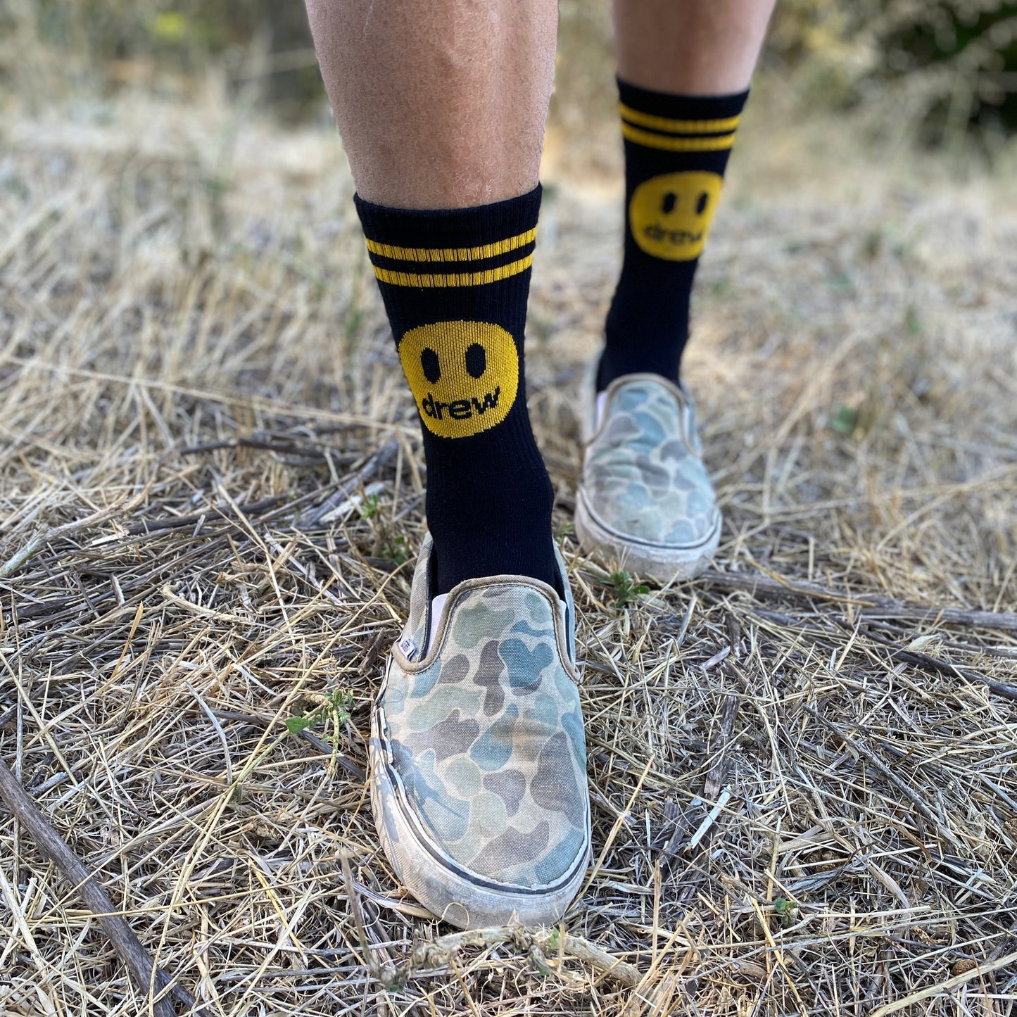 HAPPY SMILE BLACK   Calcetines Bacanes